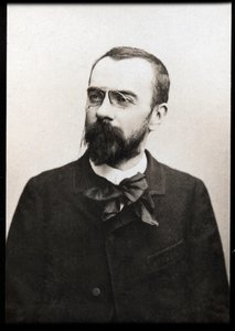 フランスの作曲家、ルイシャルルボナベンチャーアルフレッドブルノー（1857-1934）の肖像。 作： French Photographer